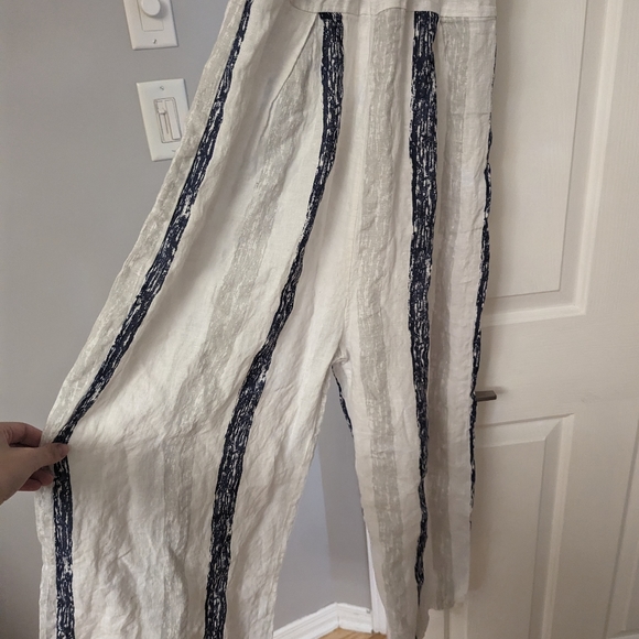 Women's summer linen romper - Picture 3 of 3